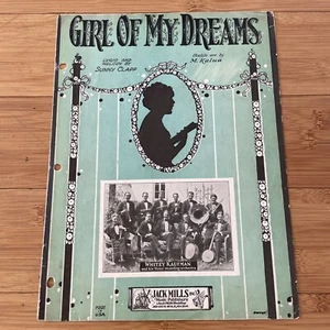 Spartiti Vintage - Girl Of My Dreams - 1927 Sunny Clapp - Ukulele Vocals - Foto 1 di 9