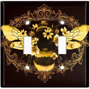 Interruptor de luz de metal cubierta placa de pared mariposa abeja marco girasol BUT012 - Imagen 1 de 14