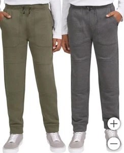 Jogger 2-Pack Lee Sz 10/12 In Olive & Charcoal Reinforced Knee & Zipped Pockets - Picture 1 of 4
