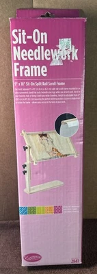 F.A. Рама для рукоделия Edmunds Sit-On 9 x 18 дюймов сидячая с разделенной направляющей и прокруткой - Изображение 1 из 3