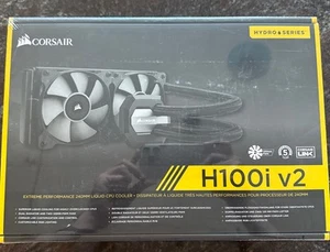 Enfriador CPU Corsair Hydro Series H100I V2/2435 RPM ¡TOTALMENTE NUEVO! SELLADO - Imagen 1 de 2