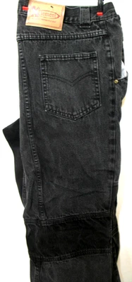 Xelement Motorcycle Pants Men' 40x32 Black Denim Straight Leg Jeans Street Biker - Image 1 of 4