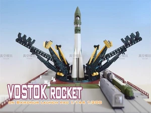 Russischer Sojus Carry Raketenwerfer Startrampe bemalt Modellspielzeug Maßstab 1:200/144 - Bild 1 von 8
