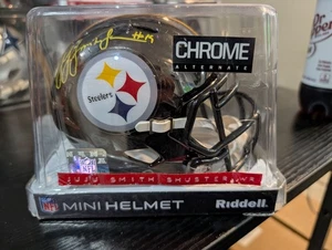 JUJU Smith Schuster Pittsburgh Steelers signed Autogramm Chrome Mini Helm coa - Bild 1 von 3