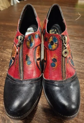 L'artiste Spring Step Raina Botines Zapatos Tacones Talla 40 EE. UU. 9 Cuero Foto 1 de 4