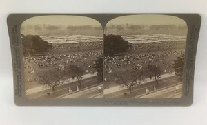 Underwood Stereoview - Maidan Kalkutta Fest für 50.000 Arme - Foto 1908 sehr guter Zustand - Bild 1 von 2