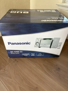 PANASONIC CD Modern Compact Stereo System. Bookshelf FM AM Radio SC-EN6. NEW - Picture 1 of 5