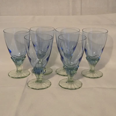 6 BORMIOLI ROCCO BAHIA WINE WATER ICED TEA GOBLETS GLASSES  - Image 1 of 4
