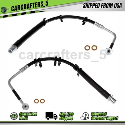 2 mangueiras hidráulicas de freio interno dianteiro para 2013-2017 Ram 3500 5,7L - Imagem 1 de 4