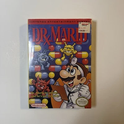 Dr. Mario Nintendo Entertainment System NES Brand New Factory Sealed H-Seam - Image 1 of 4