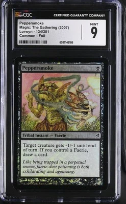 PEPPERSMOKE Lorwyn Foil CGC 9 Rebecca Guay MTG [Nostalgium] - Image 1 of 2