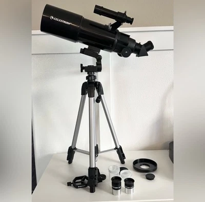 Celestron Telescope Travel Scope 80 Portable Refractor Anywhere Space Stars - Image 1 of 4