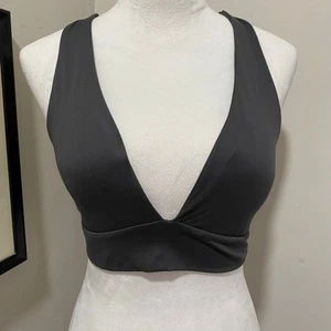 New With Tags  SO  Brushed Micro Crossback Plunge Size XXL Charcoal Grey Kohls - Picture 1 of 8