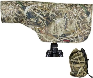 Rain Covers M Size for Nikon 180-600, Canon 200-800,Sony FE 300 (Grass camo, M) - Picture 1 of 7
