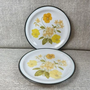 International China Waverly Villager Salad Plates Japan SY—19275 Yellow Floral - Picture 1 of 7