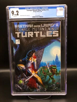 Teenage Mutant Ninja Turtles #13 1st Print CGC 9.2 1988 - Michael Dooney - Rare! - Image 1 of 3