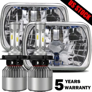 Pair 5x7" 7x6" LED Headlights Hi/Lo DRL For Toyota Pickup 82-95 Tacoma 1995-1997 - Picture 1 of 12