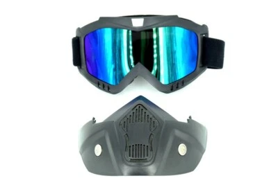 Motorrad Brille Gesichtsmaske Moto-Cross MX Dirt Bike MTB Quad ATV SKi Snowboard - Bild 1 von 3
