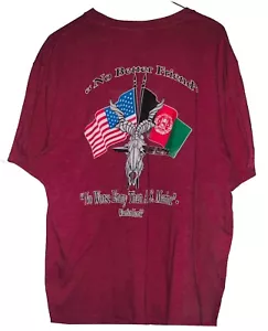 USMC Marine Corps Kabul Afghanistan Shirt Large No Better Friend / Enemy Red - Picture 1 of 2