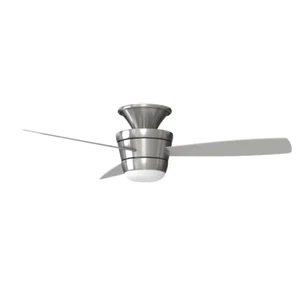 Harbor Breeze Mazon 44-in Brushed Nickel Flush Mount Indoor Ceiling - Picture 1 of 5