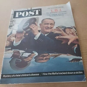 Vintage 1964 Saturday Evening Post Magazine Oct. 31 Issue "Pre-election Special" - Picture 1 of 7