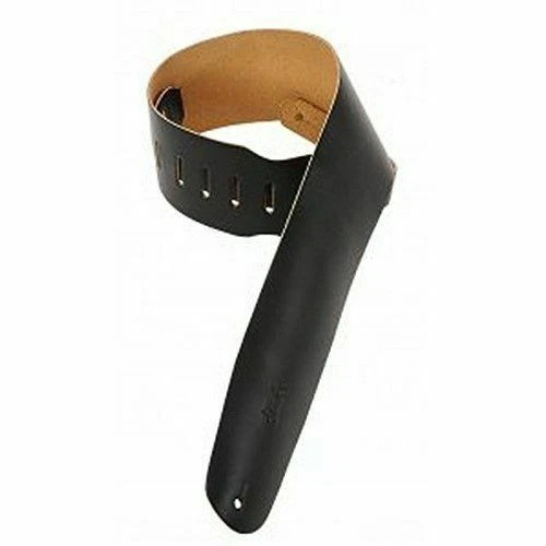 Levy Levy's Black M4BLK Bass Guitar Strap 3.5" Inch Wide M4 BLK Leather