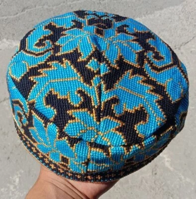 Sombrero de seda étnico uzbeko, sombrero antiguo, sombrero para hombre, gorra Foto 1 de 2