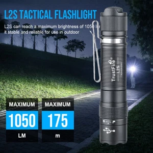 Trustfire 1050 Lumen taktische wiederaufladbare Taschenlampe funktionierende Taschenlampe - Bild 1 von 15