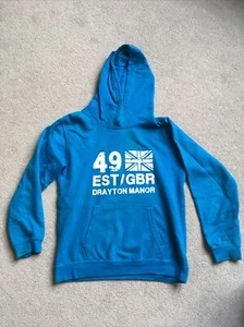 Original blau Drayton Manor Schweißshirt Hoodie Kind 9-11 - Bild 1 von 1