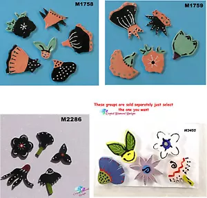 ASSORTED FLOWERS - HANDMADE CERAMIC MOSAIC TILES ( Pick you Group) #18 - Picture 1 of 5