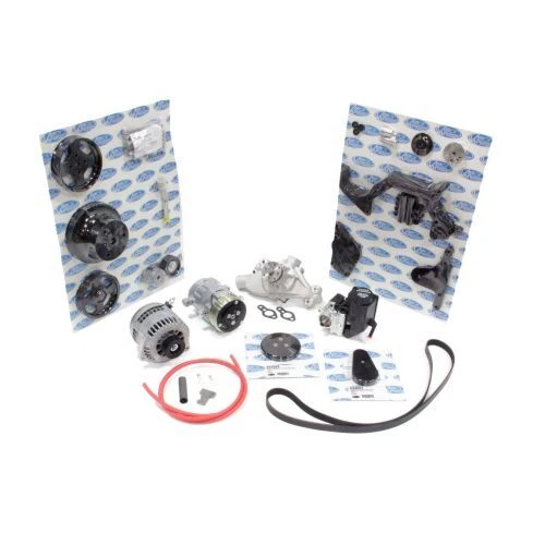 Sistema de transmisión delantero vintage Air 174008 para SBC negro con dirección asistida Foto 1 de 3