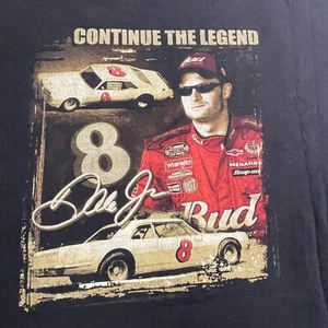Dale Earnhardt Jr Dale Jr Black T-Shirt #8 Nascar Size XL - Picture 1 of 7