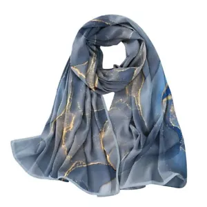 Large Long Silk Feeling Satin Scarf Lightweight Fashion Shawl Wrap for Women - Picture 1 of 7