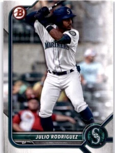 JULIO RODRIGUEZ 2022 Bowman #BP-45 Seattle Mariners - Imagen 1 de 2