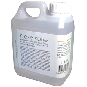 Kieselsol 30% 1L Silica Sol Fining Clarification Agent Wines Beer Spirits - Picture 1 of 2