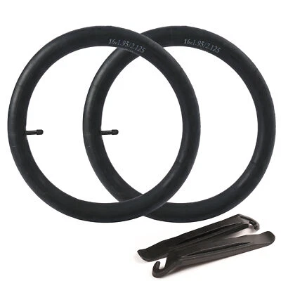 2 x 16" 1.95/2.125 Bike Inner Tube 2 Tire Levers Bicycle Rubber Tire Interior - Image 1 of 4