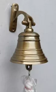 Messing Klingel hängend antike Türklingel - mit Wandhalterung - Bild 1 von 4