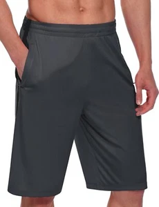 Men 11" Basketball Shorts Quick Dry Training Lightweight Workout Shorts Pockets - Picture 1 of 6