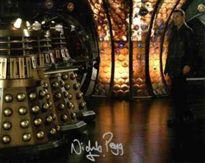 Doctor Who Autograph: NICHOLAS PEGG (The Parting of the Ways) Signed Photo - Imagen 1 de 1