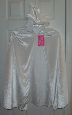 Libro de Cuentos Deseos Nuevo con Etiquetas Nuevo Blanco L XL 5 - 9 Capa Capucha Disfraz Niños Halloween Foto 1 de 4