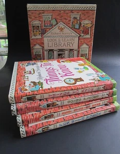 1971 RICHARD SCARRY'S LOOK & LEARN LIBRARY Large Boxed SET OF 4 Hardcover Books - Bild 1 von 15