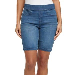DKNY Jeans Ladies' Pull On Comfort Stretch Denim Shorts - Picture 1 of 14