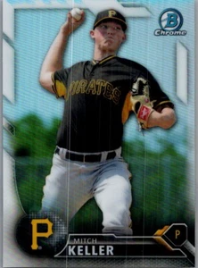 2016 Bowman Draft Mitch Keller Chrome Refractor Pittsburgh Pirates #BDC-144 - Picture 1 of 2