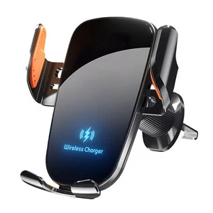 Chargeur Sans Fil Charge Rapide Support Voiture Ventilation Support Téléphone pour Téléphone Portable - Photo 1 sur 12