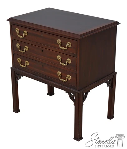 60512EC: COUNCILL CRAFTSMEN Chippendale Mahogany Accent Chest Cover