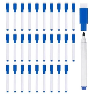 Dry Erase Marker Pens 30 Pack Dark Blue Ink Fine Point Low Odor Whiteboard wi... - Picture 1 of 6