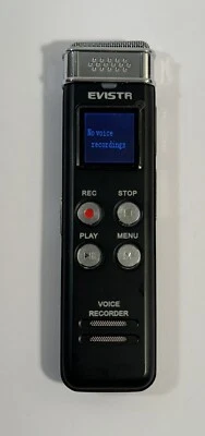 Evista L157 Digital Voice Recorder Black 16GB Voice Activated New Without Box - Image 1 of 3