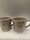 Pair Of Ceramic Dark Beige Mugs By Next. Made With ??Wonderful Condition.
