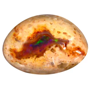 Cabujón de lujo superior de 9,72 quilates (15 x 11 mm) ópalo de fuego matriz de México sin calefacción - Imagen 1 de 1