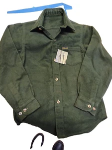 Camisa Moleskin Algodón Infantil 7-8 Años Verde Oliva - Imagen 1 de 2